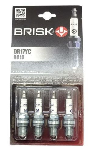 Свеча зажигания  BRISK (DR17YC) дв. 40524, 40525, 40904 Евро-3 ГАЗ, УАЗ (к-т 4 шт) DR17YC - фото 16578